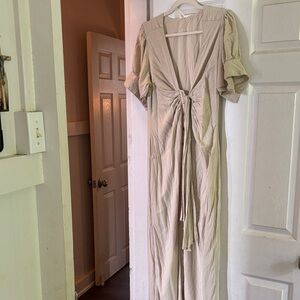 Freepeople Tie-Front linen maxi dress